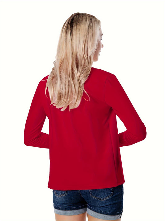 blazer أنيق باللون الموحد