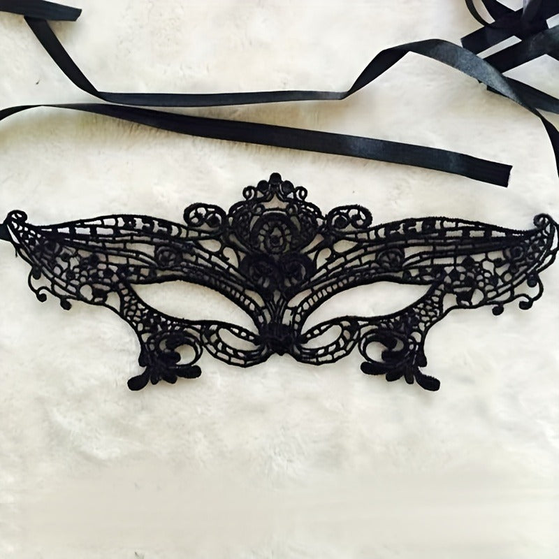 قناع وجه أسود أنيق للنساء