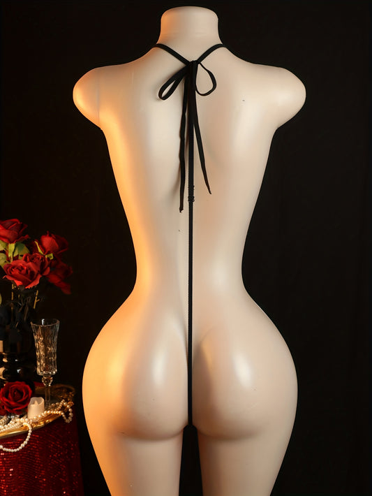 بدلة داخلية مثيرة باللون الأسود