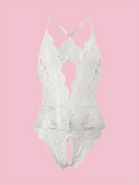 بدلة ليفي زهري مع حواف مكشكشة