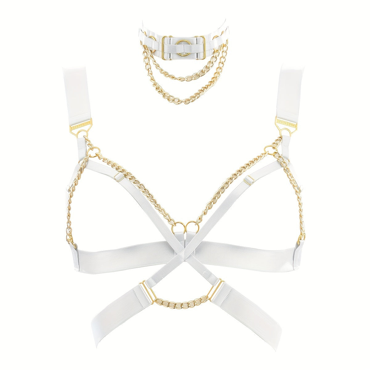 لانجري نسائي مثير مع سلسلة متعددة الألوان