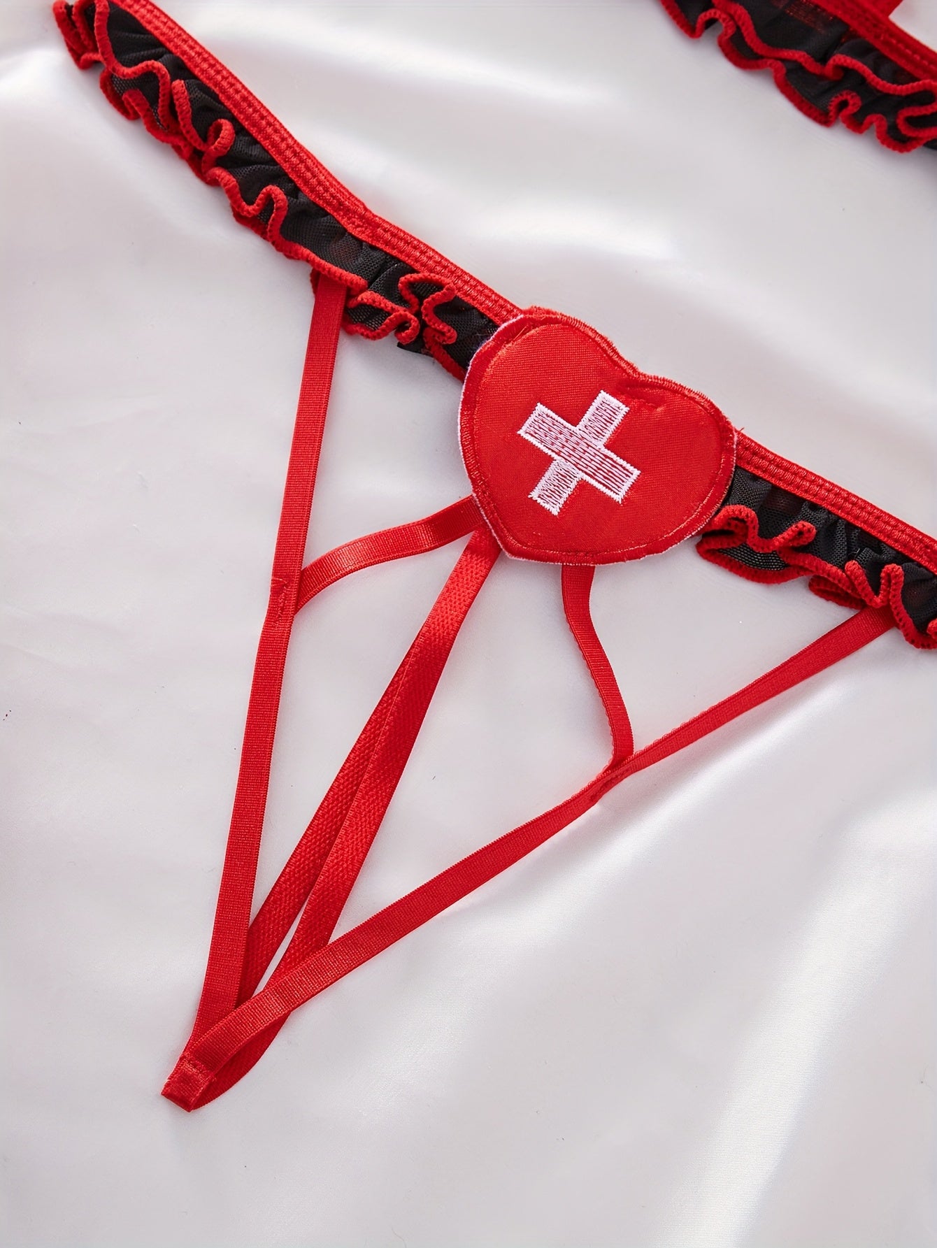 طقم لنجري نسائي 3 قطع أسود