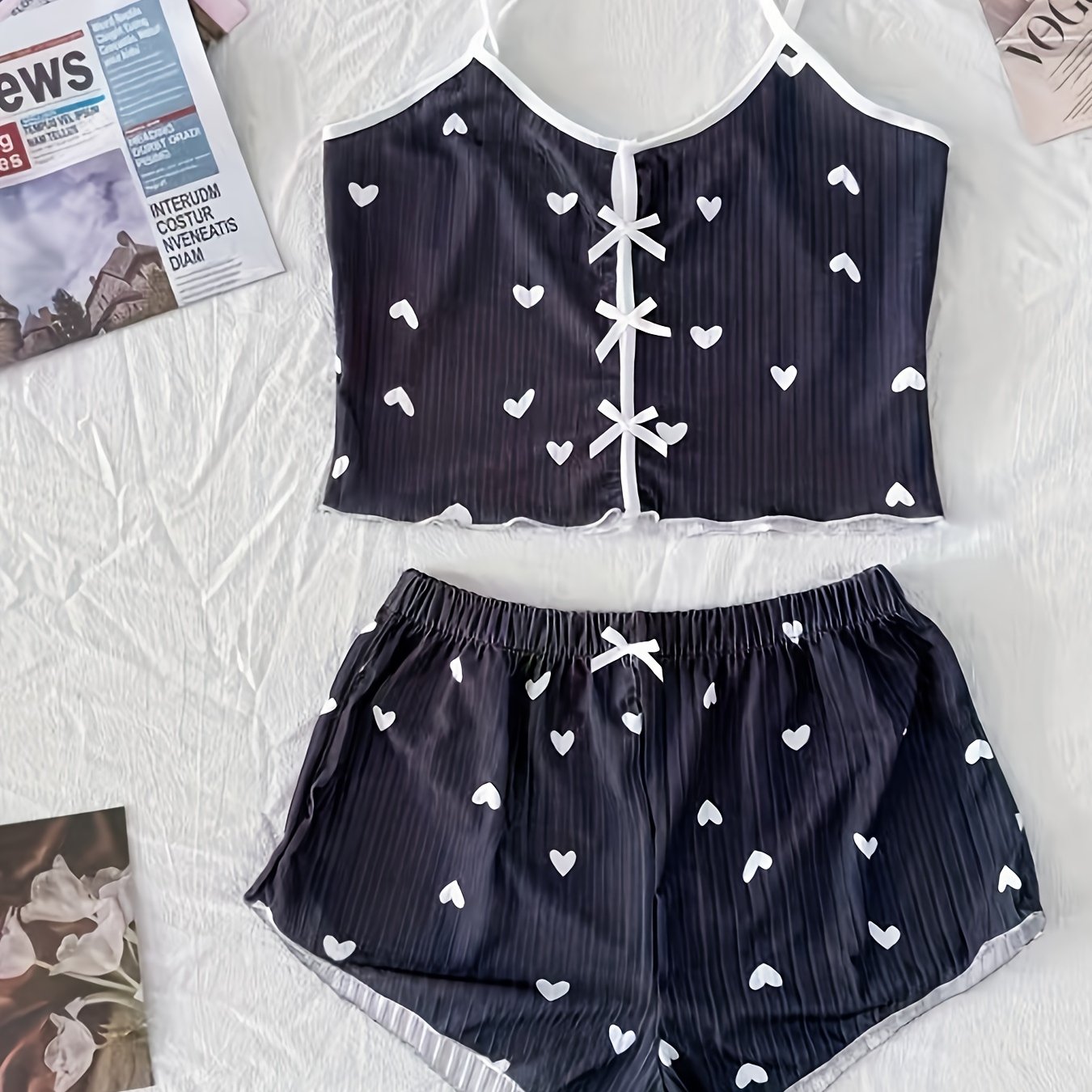 مجموعة بيجامة نسائية ملونة