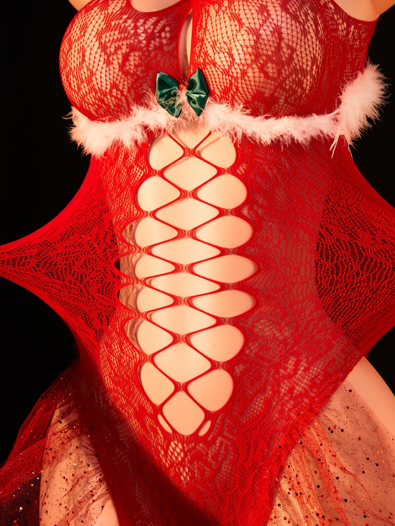 بودي سوت عيد الميلاد للنساء