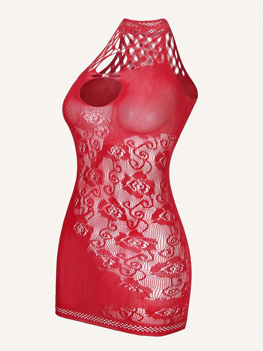 فستان ضيق بتصميم جاكار