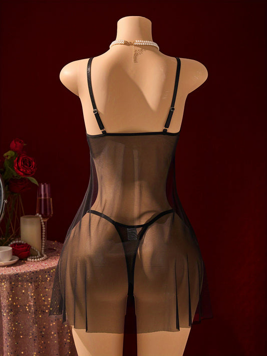 فستان نوم شفاف أنيق للنساء