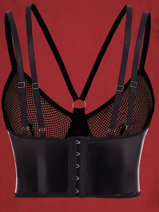 صدرية دعامات مزدوجة سوداء