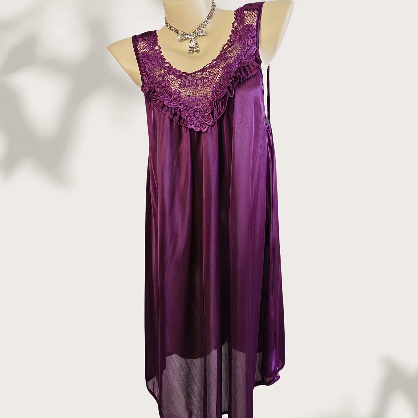 فستان نوم نسائي قابلة للاستخدام - وردي