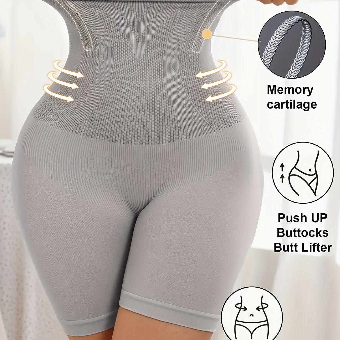 شورت جيم نسائي عالي الخصر