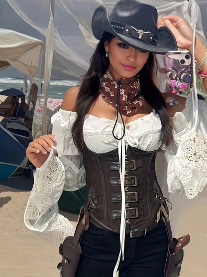 كورسيه نسائي بنمط قوطي