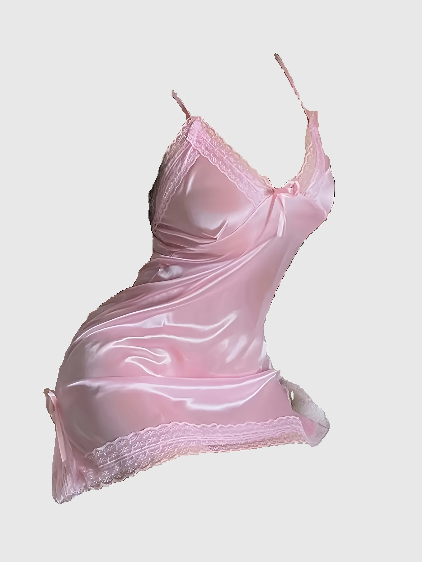 فستان نوم دانتيل مع حمالات