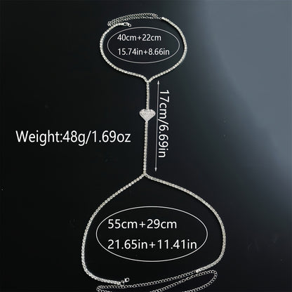 قلادة القلب المتألقة - إكسسوار فريد