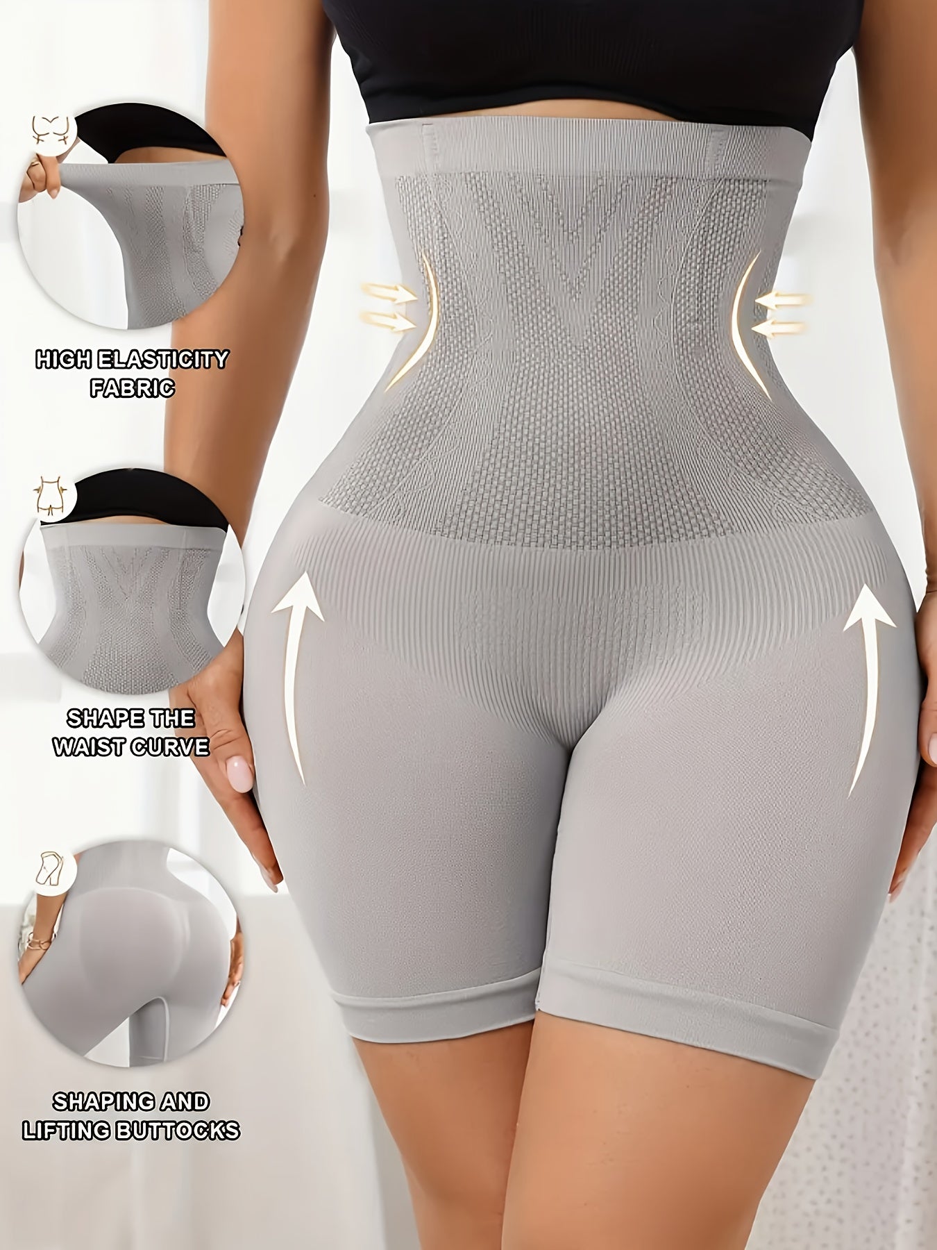 شورت جيم نسائي عالي الخصر