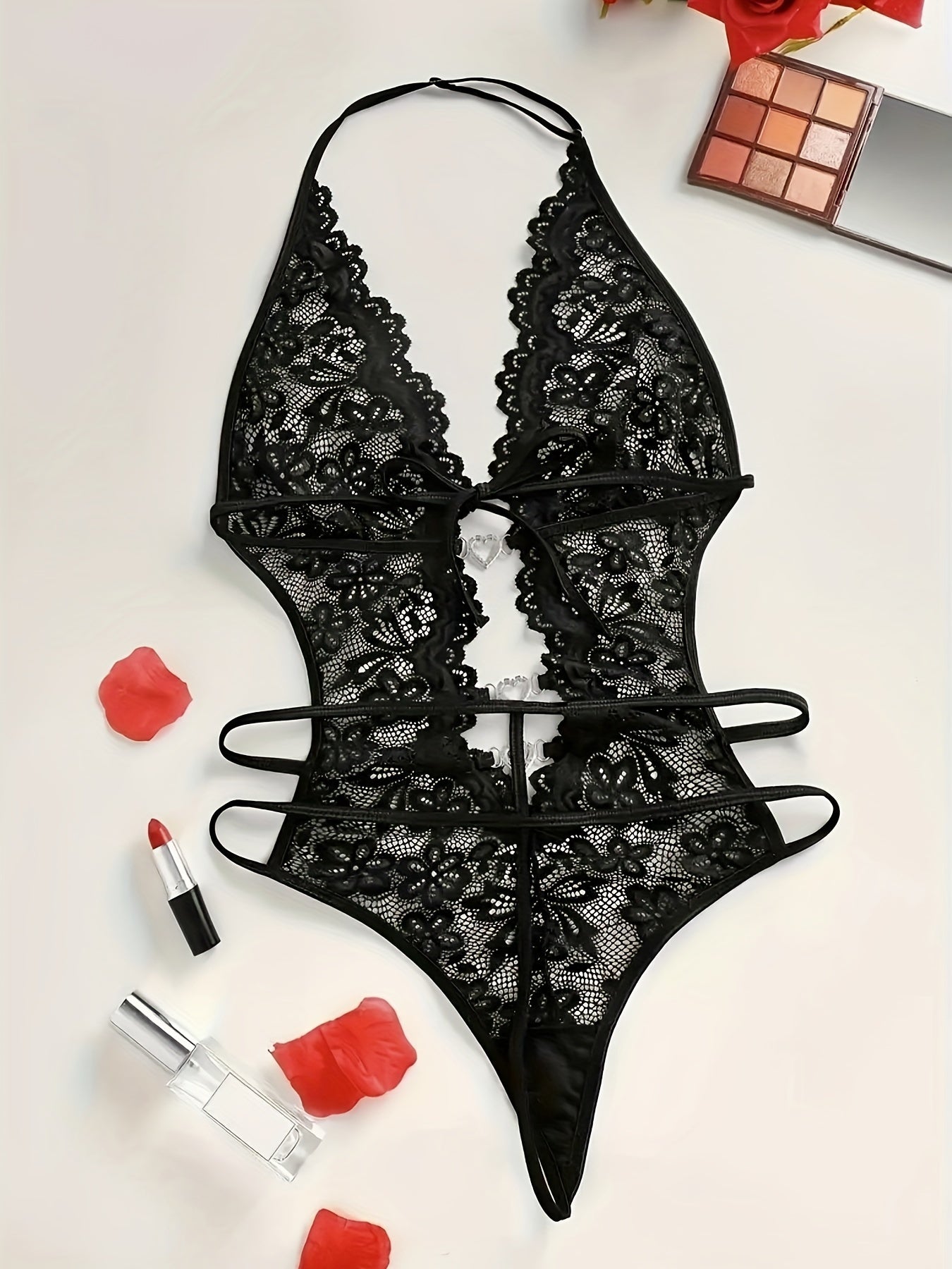 بودي سوت دانتيل فاخر - (توصيل سري ومجاني 📦)