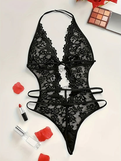 بودي سوت دانتيل فاخر - (توصيل سري ومجاني 📦)