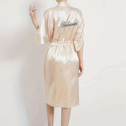 روب العروس ساتان أنيق