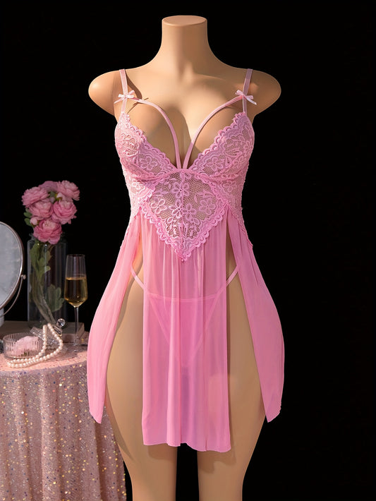 فستان ناعم مزخرف من الدانتيل