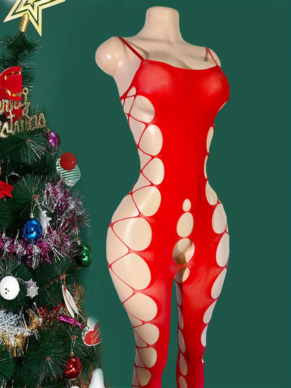 بدي نسائي أحمر بالدانتيل