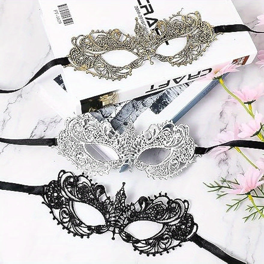 قناع عيون دانتيل 3 قطع