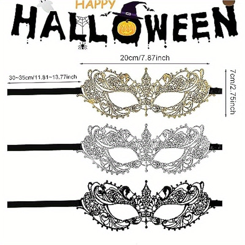 قناع عيون دانتيل 3 قطع