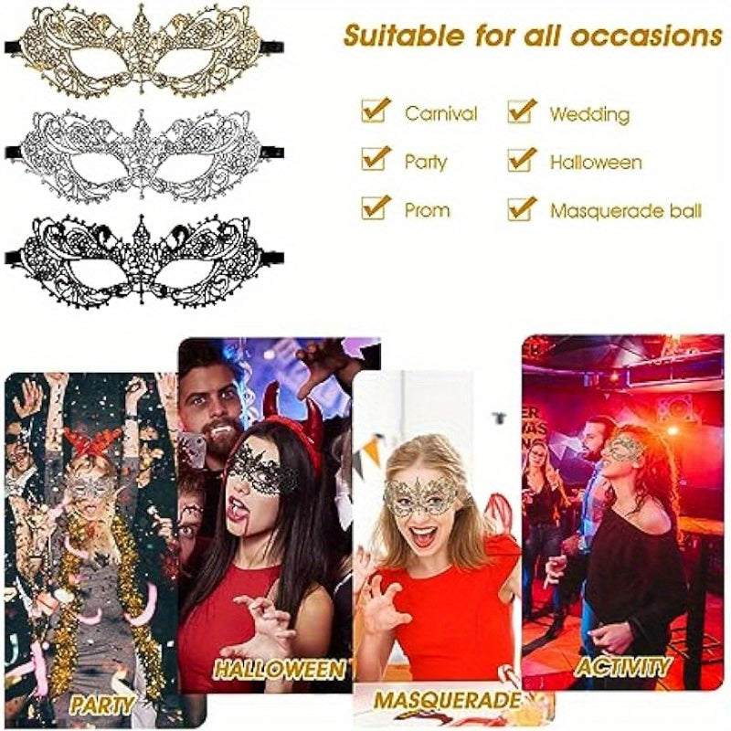 قناع عيون دانتيل 3 قطع