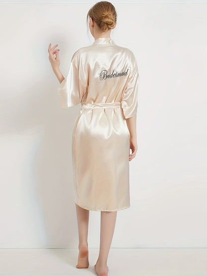 روب العروس ساتان أنيق