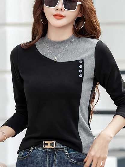 blouse نسائية بأكمام طويلة