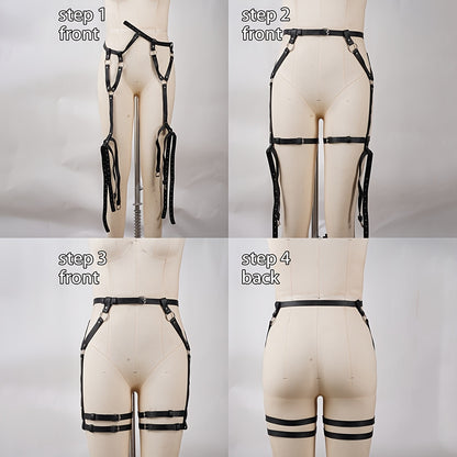 حزام فخذ نسائي PU