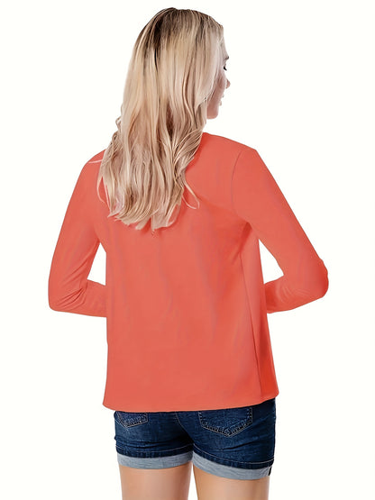 blazer أنيق باللون الموحد