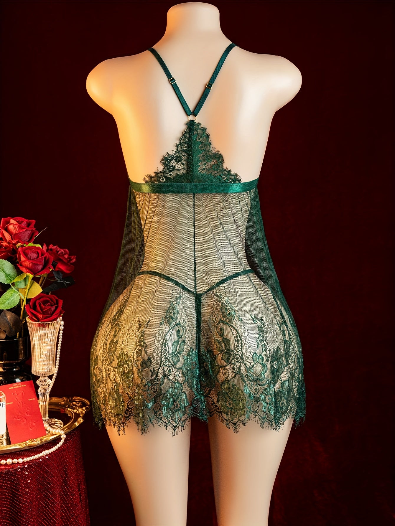 فستان نوم مثير للنساء مقاس كبير