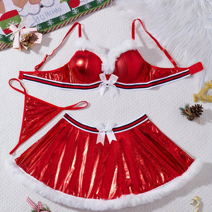 مجموعة ملابس داخلية مثيرة جلدية