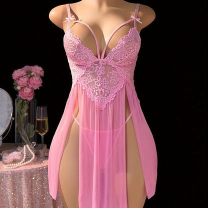 فستان ناعم مزخرف من الدانتيل