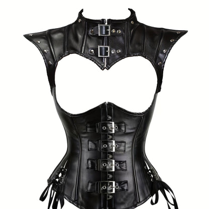 عباءة قوطية داكنة مع كورسيه