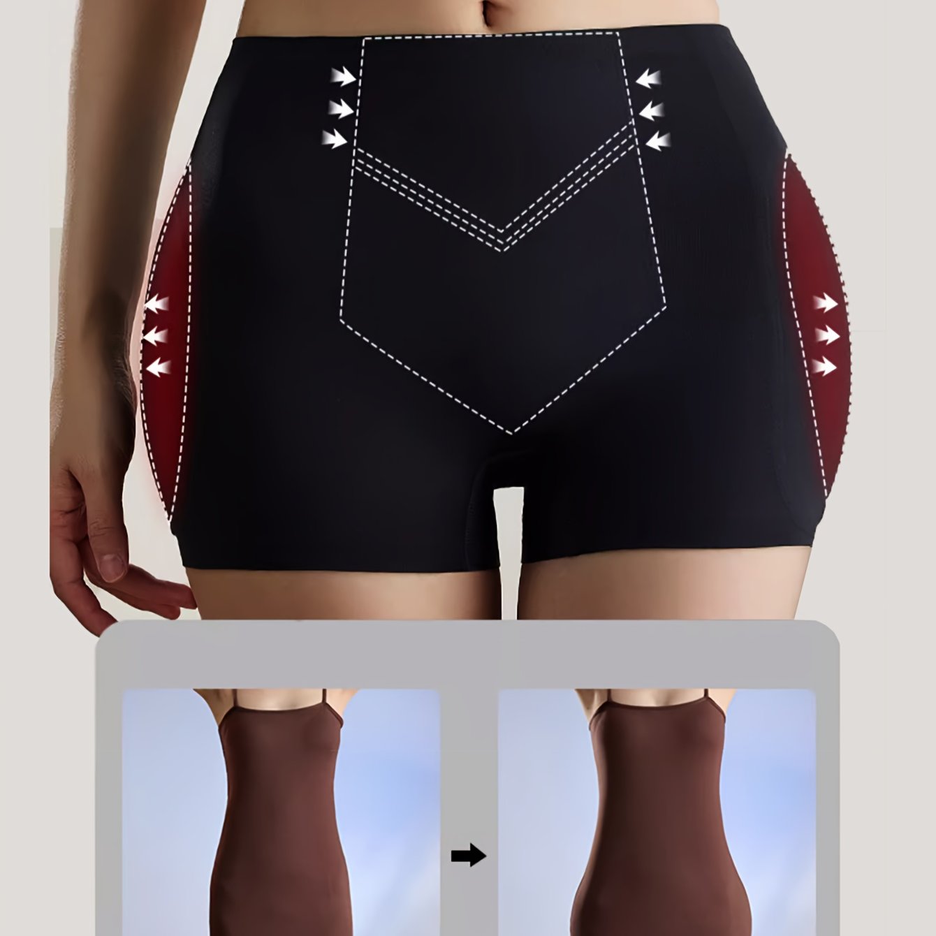 شورت نسائي معزز للصدر