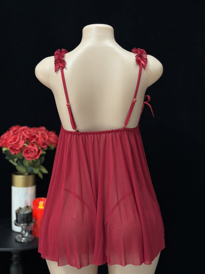 لانجري مثير بمشبك أمامي