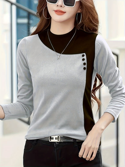 blouse نسائية بأكمام طويلة