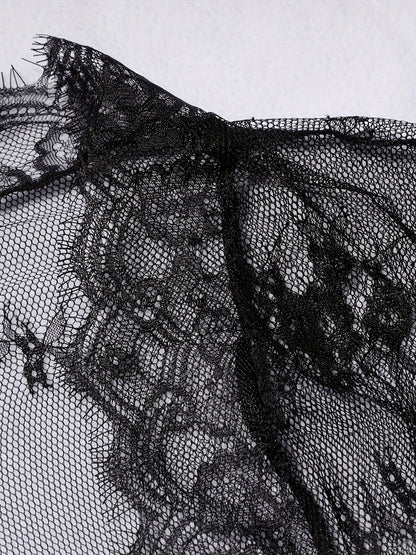 فستان نائم نسائي أسود أنيق