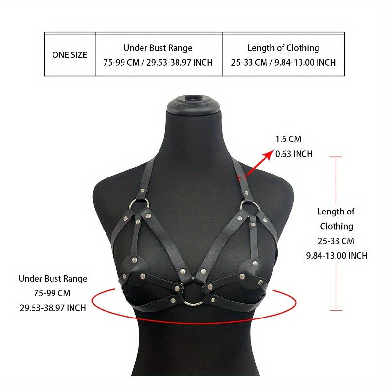 طقم صدرية نسائية جلد صناعي