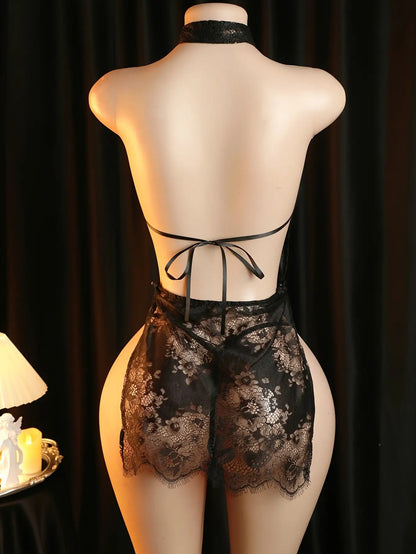 طقم ل lingerie شفاف فاخر