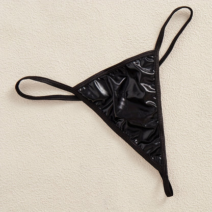 طقم حزام كاحل وشفاف للنساء