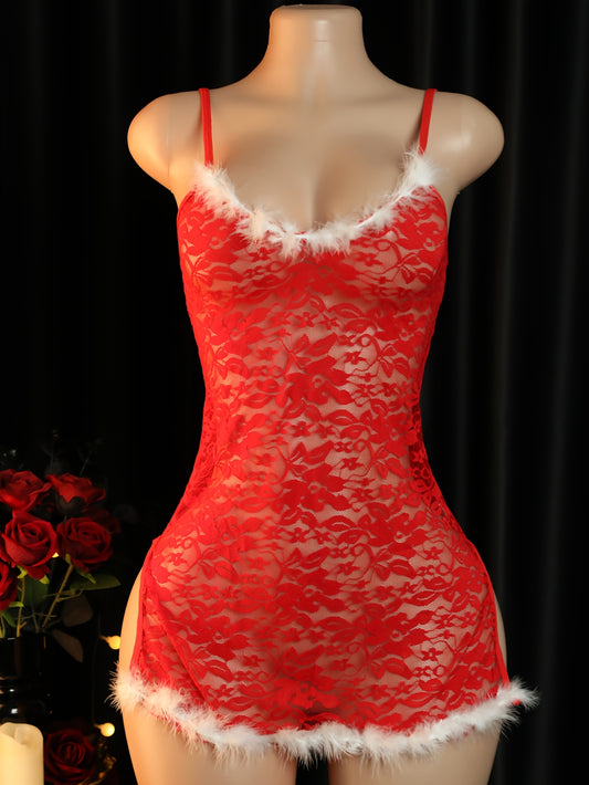 فستان شفاف متباين