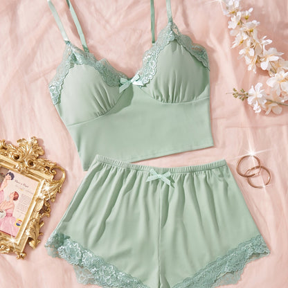 طقم بيجامة نسائية بلون خمري