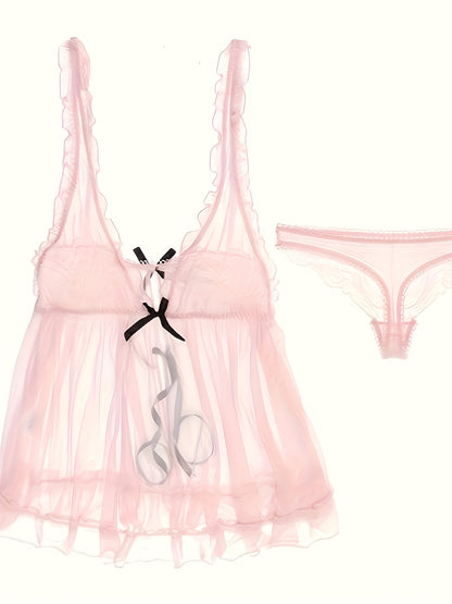 مجموعة لانجيري وبيجامة نسائية