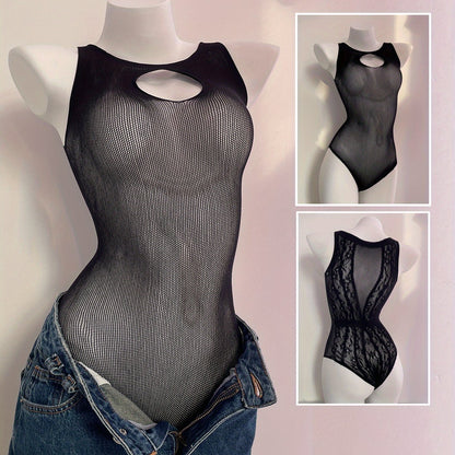 بودي ستوكينغ شبكي للنساء - مقاس كبير