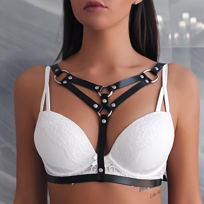 حزام صدر جلد مثير للنساء