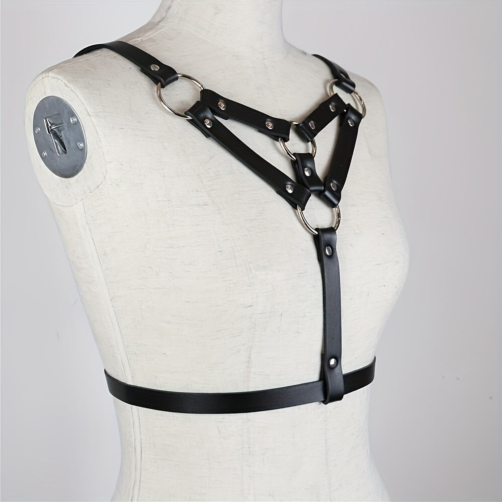 حزام صدر جلد مثير للنساء