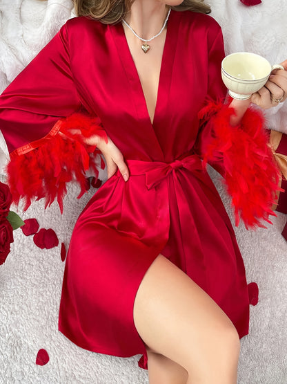 روب نسائي ساتان أنيق