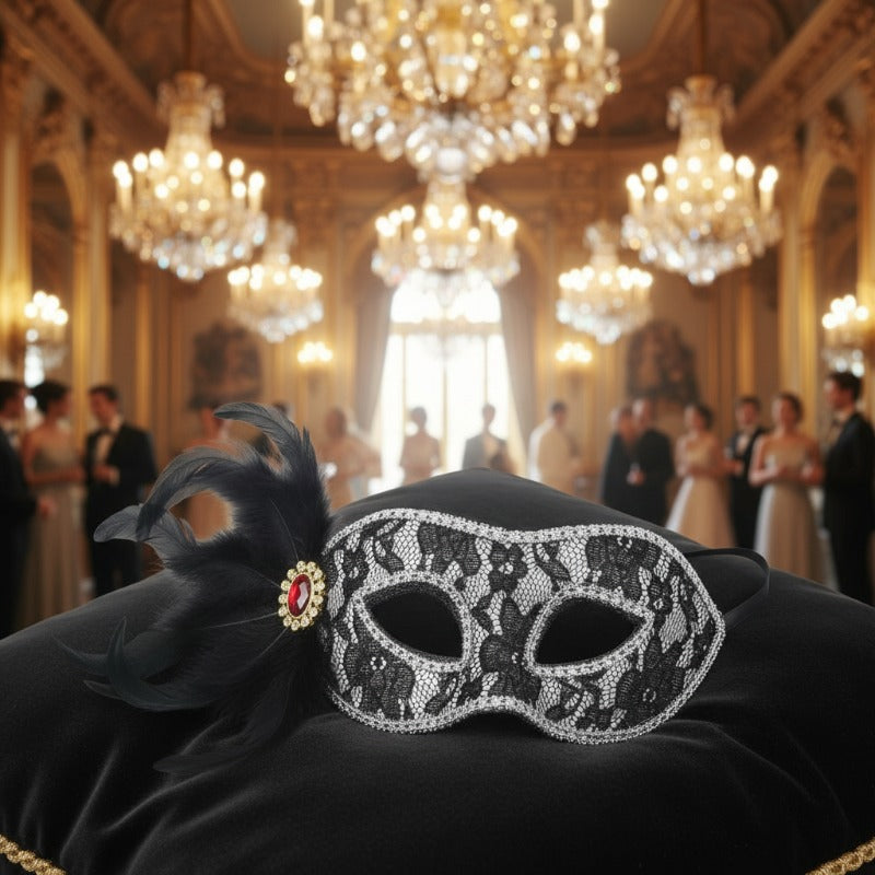 قناع ماسكرايد من الدانتيل