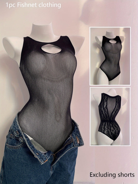 بودي ستوكينغ شبكي للنساء - مقاس كبير