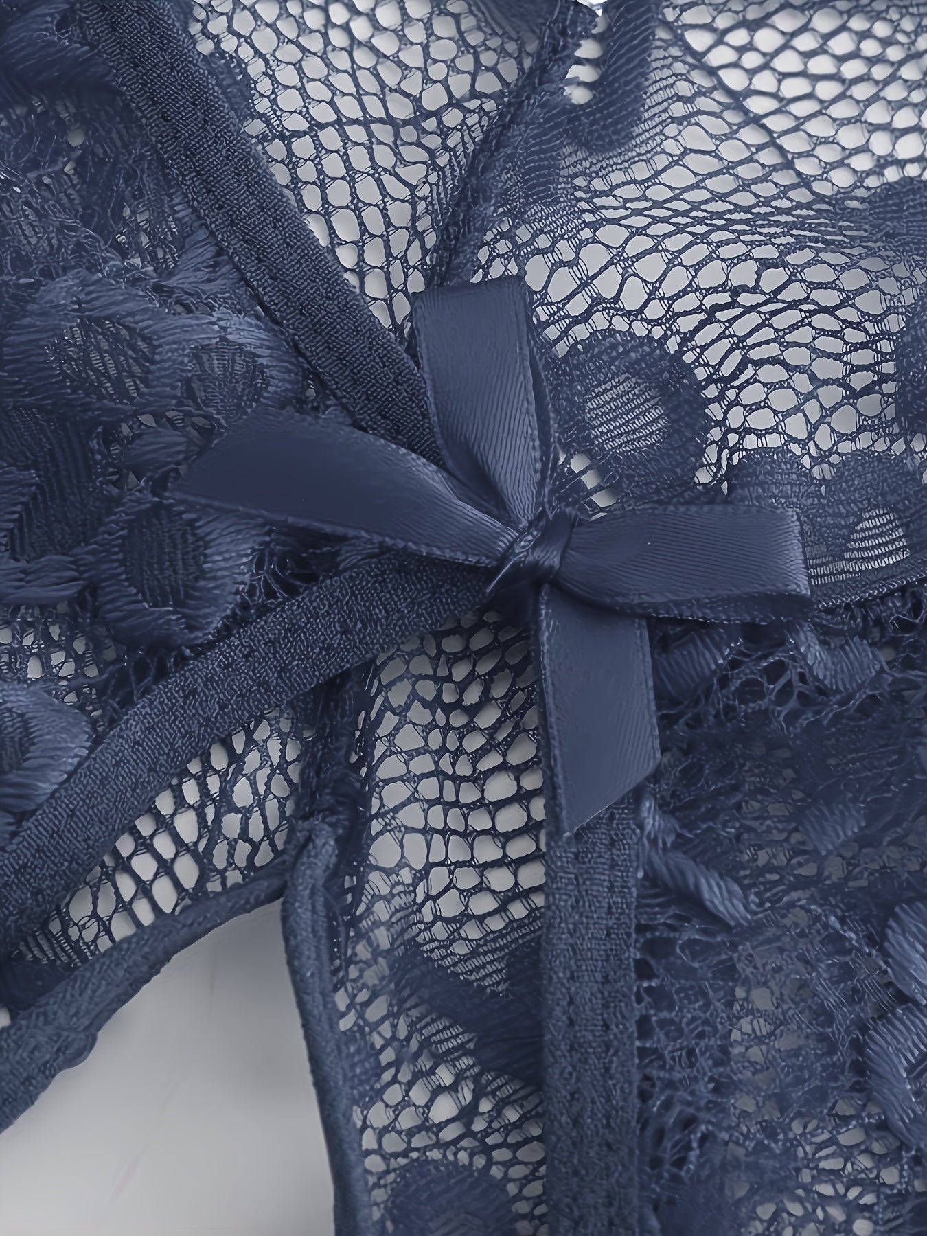 بادي نسائي دانتيل أزرق داكن